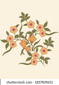 Motivo floral de la elegancia abstracta, fondo vectorial para tarjeta de saludo
