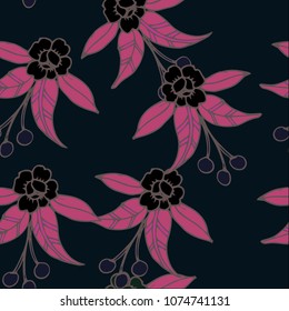 Abstract elegance  frame with floral background.
