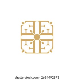 Elegancia Abstractas Letra inicial F Diseño del logotipo