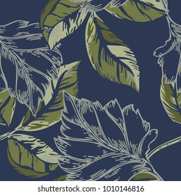 Abstract elegance pattern with floral background.
