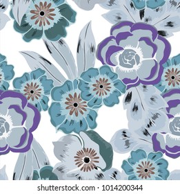 Abstract elegance pattern with floral background.
