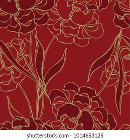 Abstract elegance pattern with floral background.
