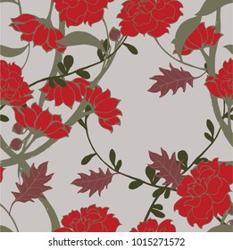 Abstract elegance pattern with floral background.
