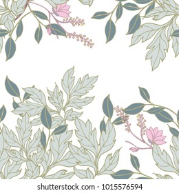 Abstract elegance pattern with floral background.
