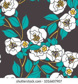 Abstract elegance pattern with floral background.
