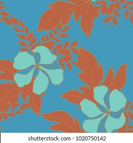 Abstract elegance pattern with floral background.
