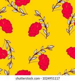 Abstract elegance pattern with floral background.
