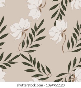 Abstract elegance pattern with floral background.
