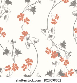 Abstract elegance pattern with floral background.
