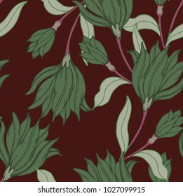 Abstract elegance pattern with floral background.
