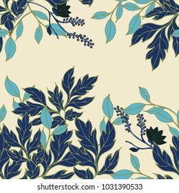 Abstract elegance pattern with floral background.
