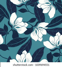 Abstract elegance pattern with floral background.
