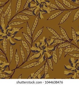 Abstract elegance pattern with floral background.
