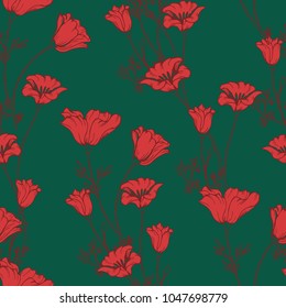 Abstract elegance pattern with floral background.
