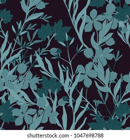 Abstract elegance pattern with floral background.

