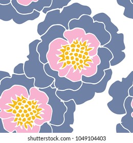 Abstract elegance pattern with floral background.
