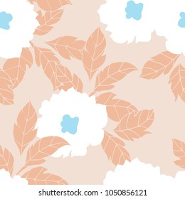 Abstract elegance pattern with floral background.
