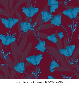 Abstract elegance pattern with floral background.
