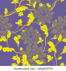 Abstract elegance pattern with floral background.
