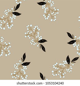 Abstract elegance pattern with floral background.
