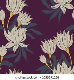 Abstract elegance pattern with floral background.
