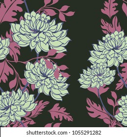 Abstract elegance pattern with floral background.
