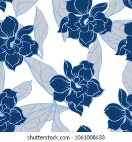 Abstract elegance pattern with floral background.
