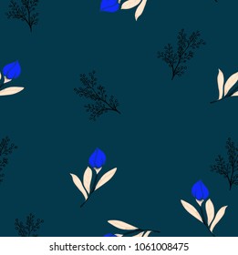 Abstract elegance pattern with floral background.
