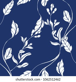 Abstract elegance pattern with floral background.
