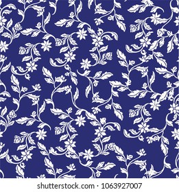 Abstract elegance pattern with floral background.
