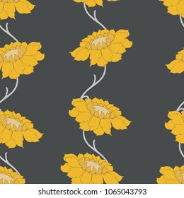 Abstract elegance pattern with floral background.
