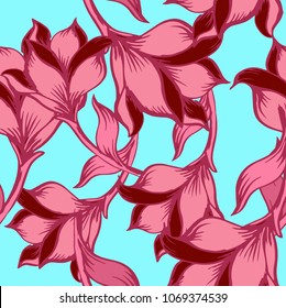 Abstract elegance pattern with floral background.

