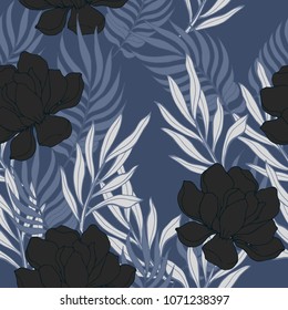 Abstract elegance pattern with floral background.
