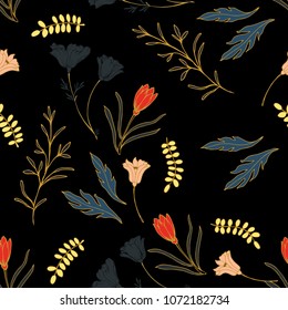 Abstract elegance pattern with floral background.
