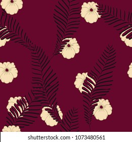 Abstract elegance pattern with floral background.
