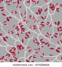 Abstract elegance pattern with floral background.
