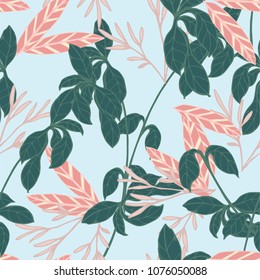 Abstract elegance pattern with floral background.
