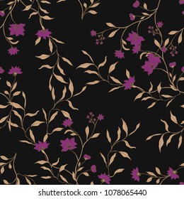 Abstract elegance pattern with floral background.
