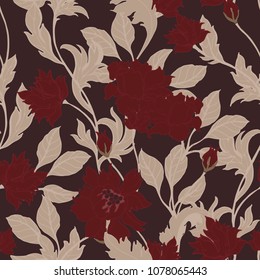 Abstract elegance pattern with floral background.

