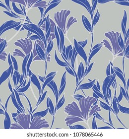 Abstract elegance pattern with floral background.
