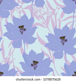 Abstract elegance pattern with floral background.
