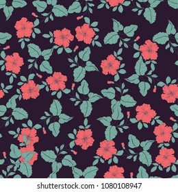 Abstract elegance pattern with floral background.
