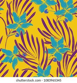 Abstract elegance pattern with floral background.
