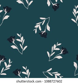 Abstract elegance pattern with floral background.