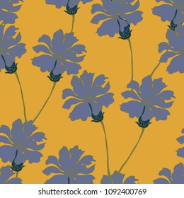 Abstract elegance pattern with floral background.