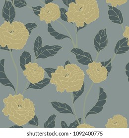 Abstract elegance pattern with floral background.