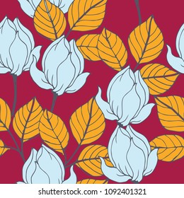Abstract elegance pattern with floral background.