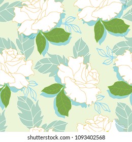 Abstract elegance pattern with floral background.