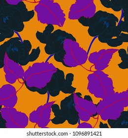 Abstract elegance pattern with floral background.
