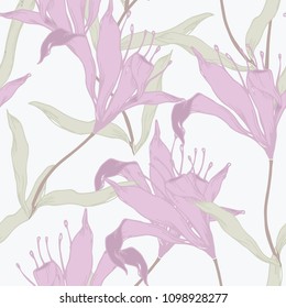 Abstract elegance pattern with floral background.